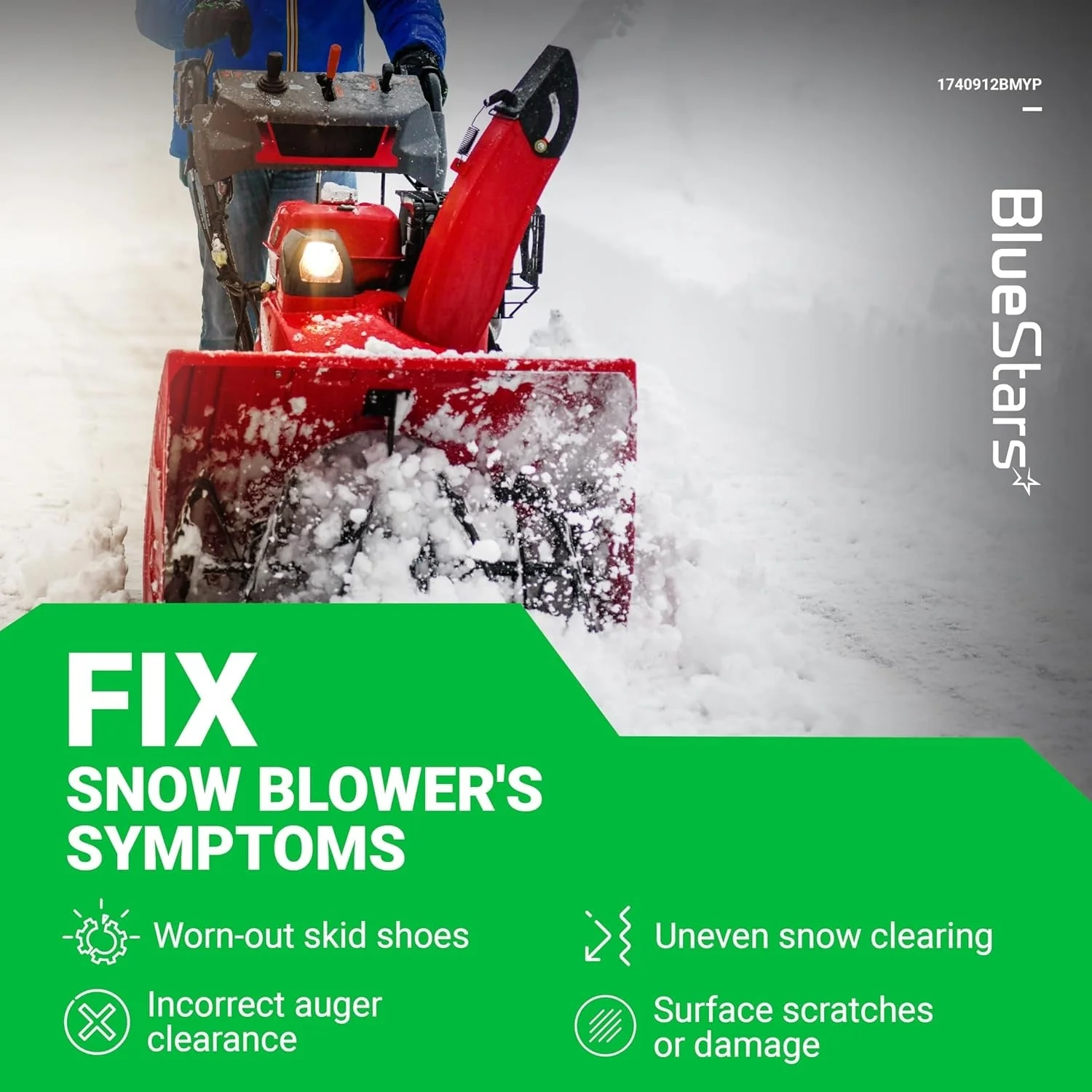 [Lifetime Warranty] 1740912BMYP Snowblower Skid Shoes Height Adjustment - Image 8