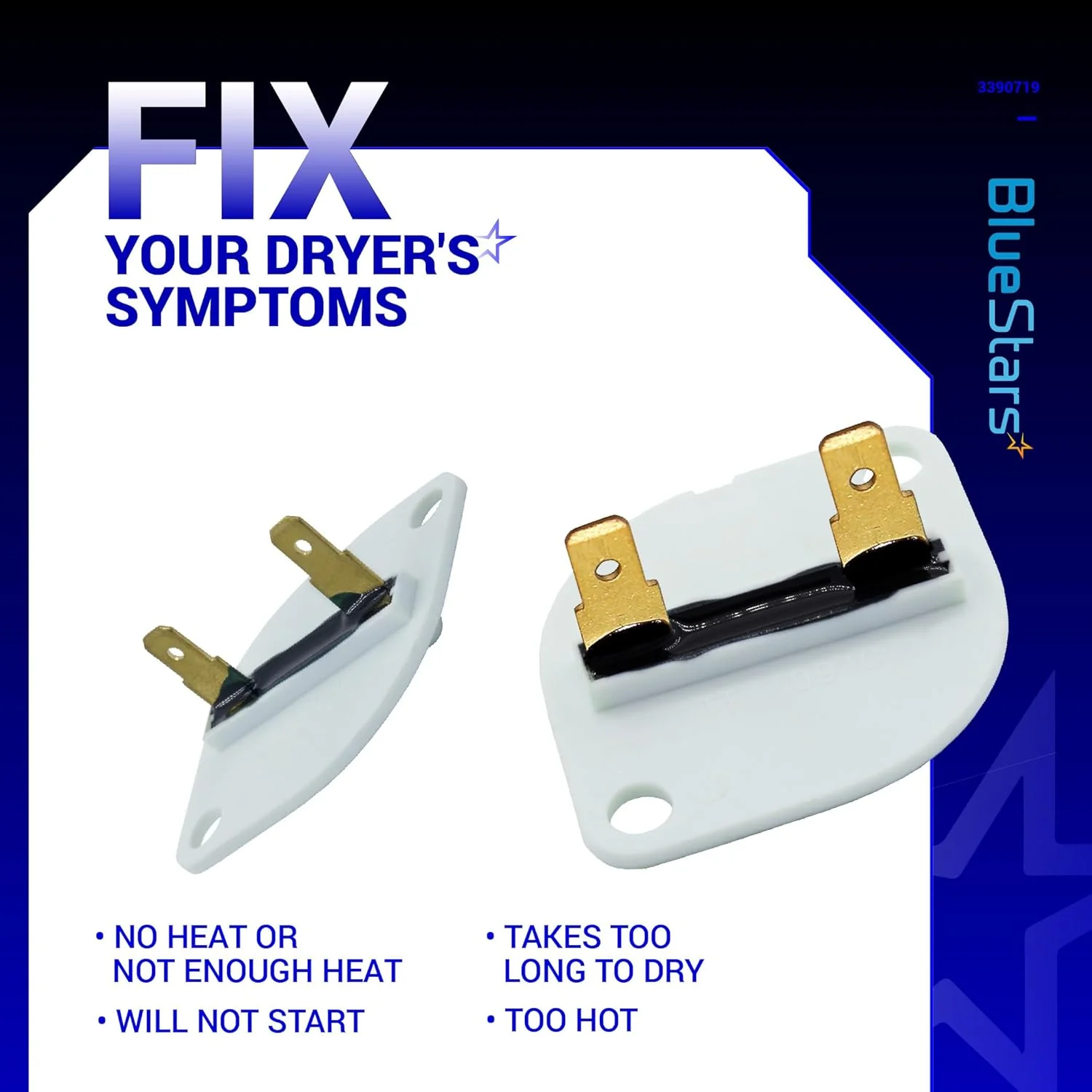 [Lifetime Warranty] 3390719 Dryer Thermal Fuse - Pack of 2 - Image 6