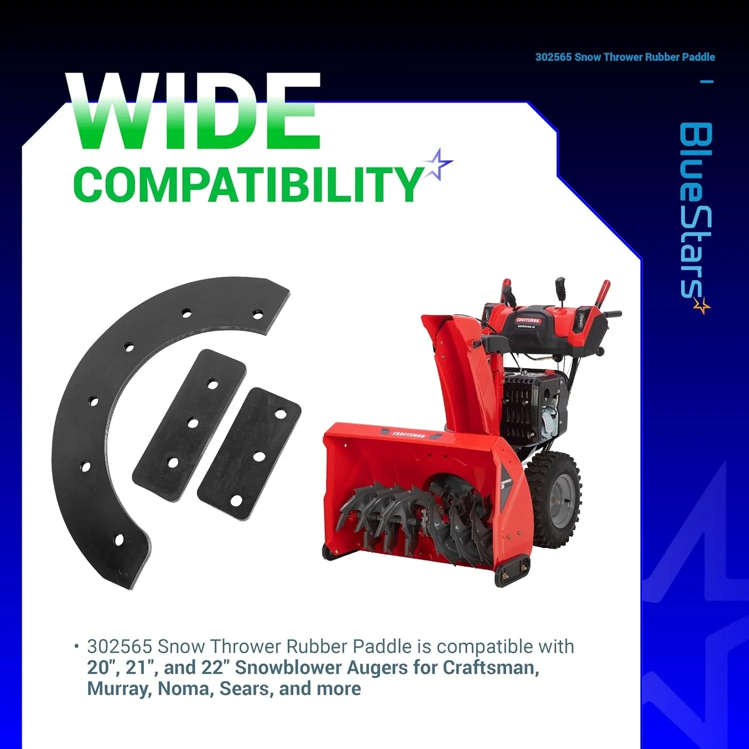 [Lifetime Warranty] 302565MA 302565 Snow Thrower Rubber Paddle & Hardware - Image 5