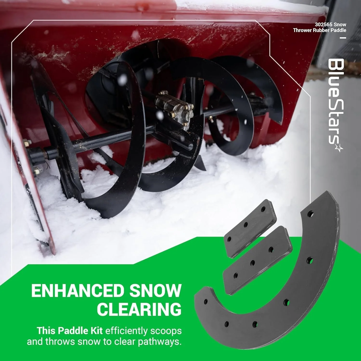 [Lifetime Warranty] 302565MA 302565 Snow Thrower Rubber Paddle & Hardware - Image 7