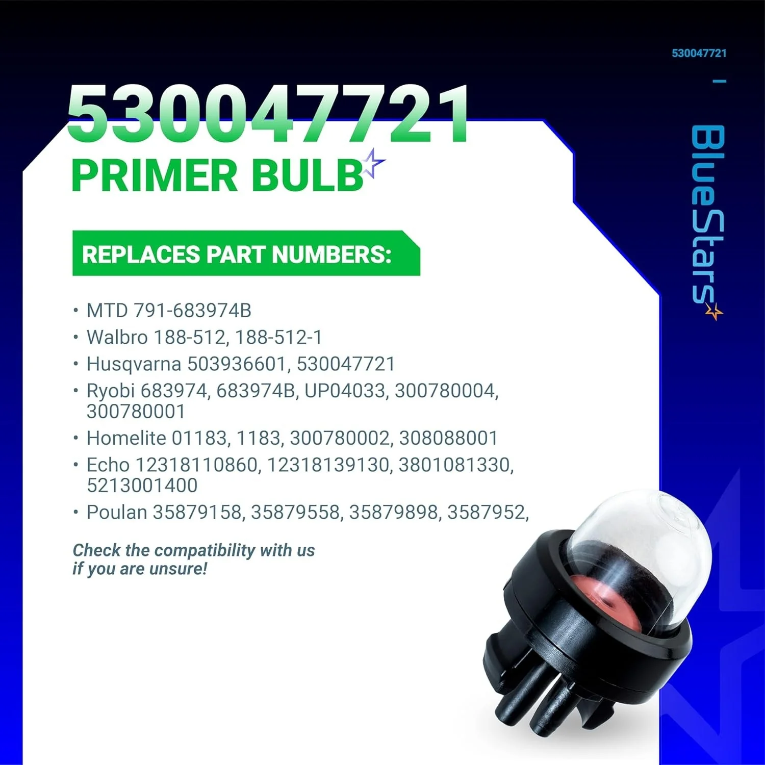 [Lifetime Warranty] 530047721 503936601 188-512 Primer Bulb - Pack of 6 - Image 4