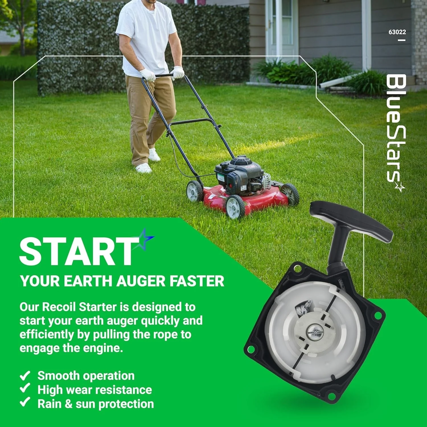 [Lifetime Warranty] 63022 Pull Start Starter Recoil - Image 6