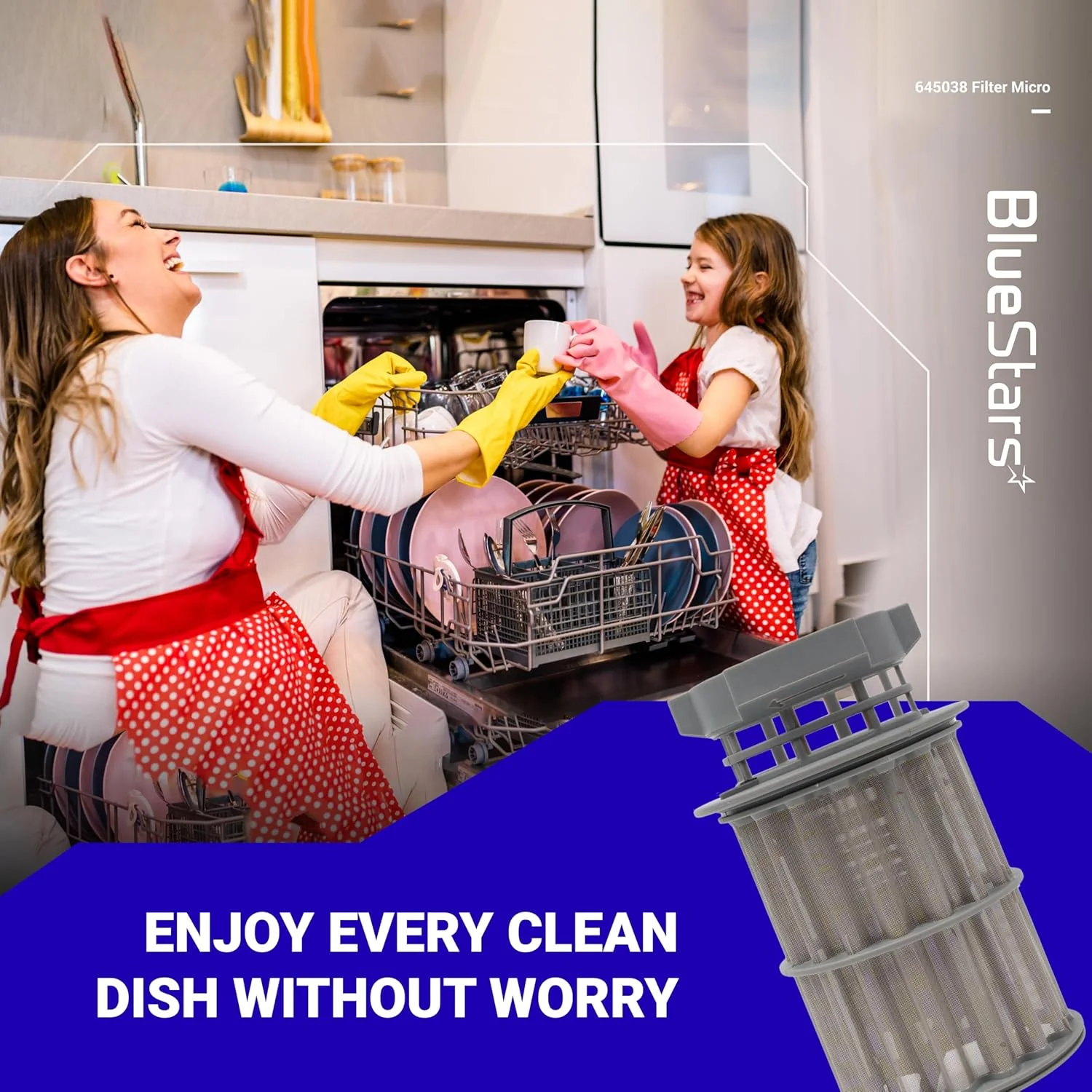 [Lifetime Warranty] 645038 Dishwasher Drain Mesh Micro Filter Compatible - Image 7