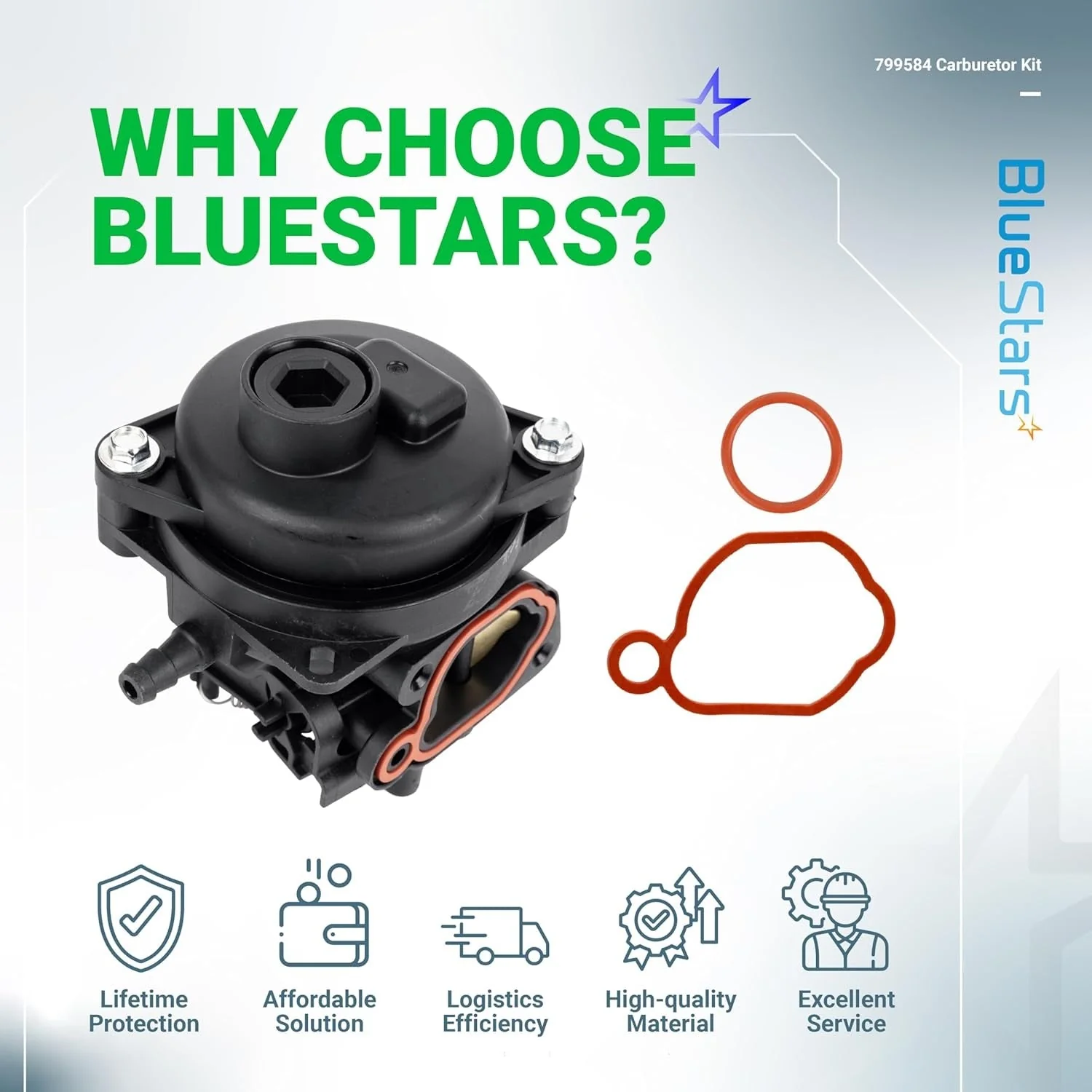 [Lifetime Warranty] 799584 592361 Carburetor - Image 9