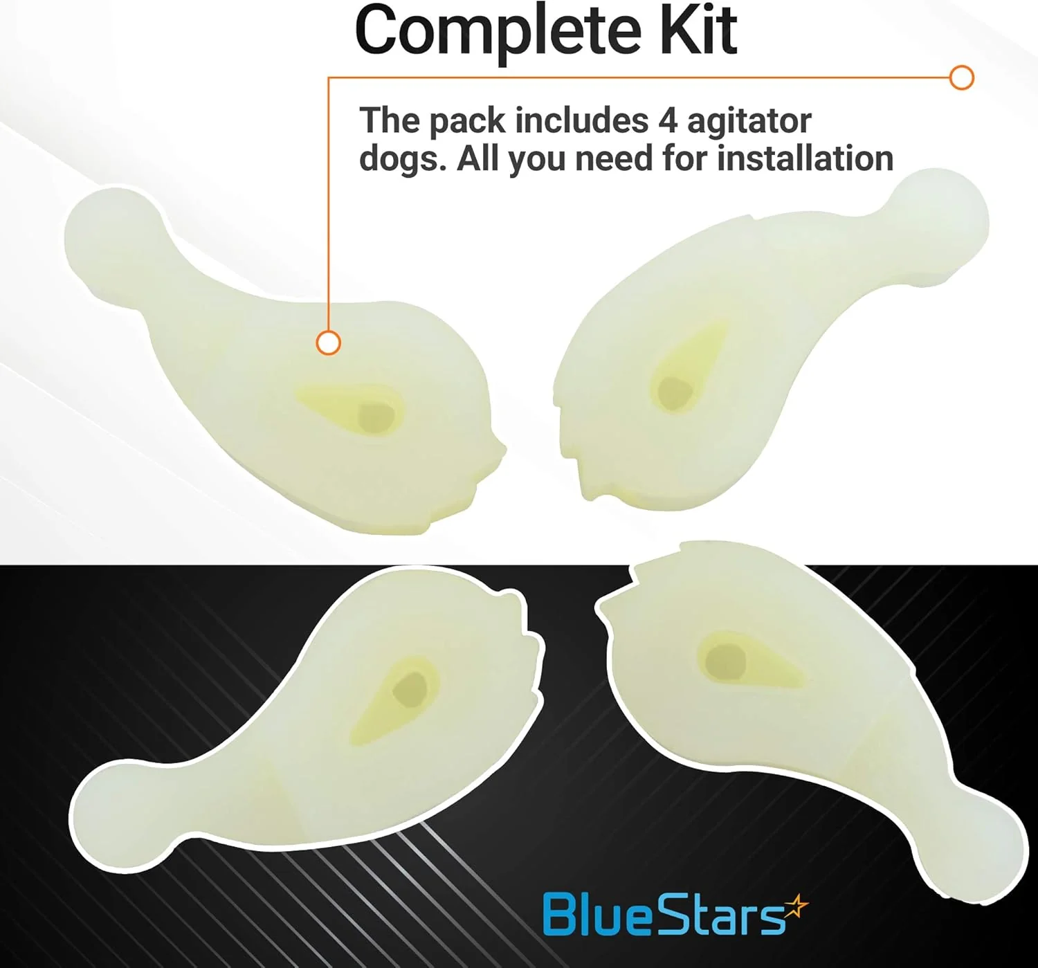 [Lifetime Warranty] 80040 Washer Agitator Dogs - Pack of 4 - Image 4
