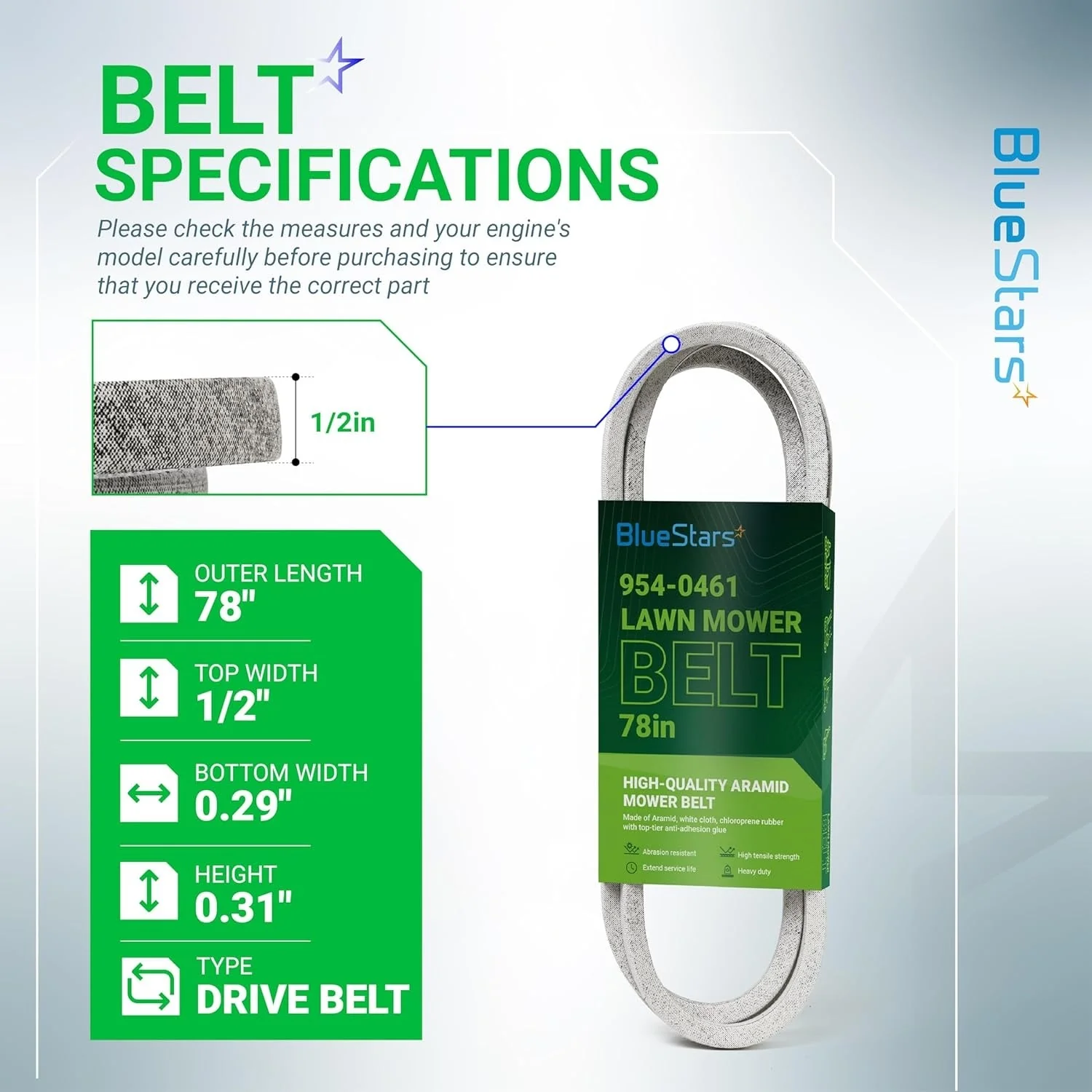 [Lifetime Warranty] 954-0461 Drive Belt - Image 3