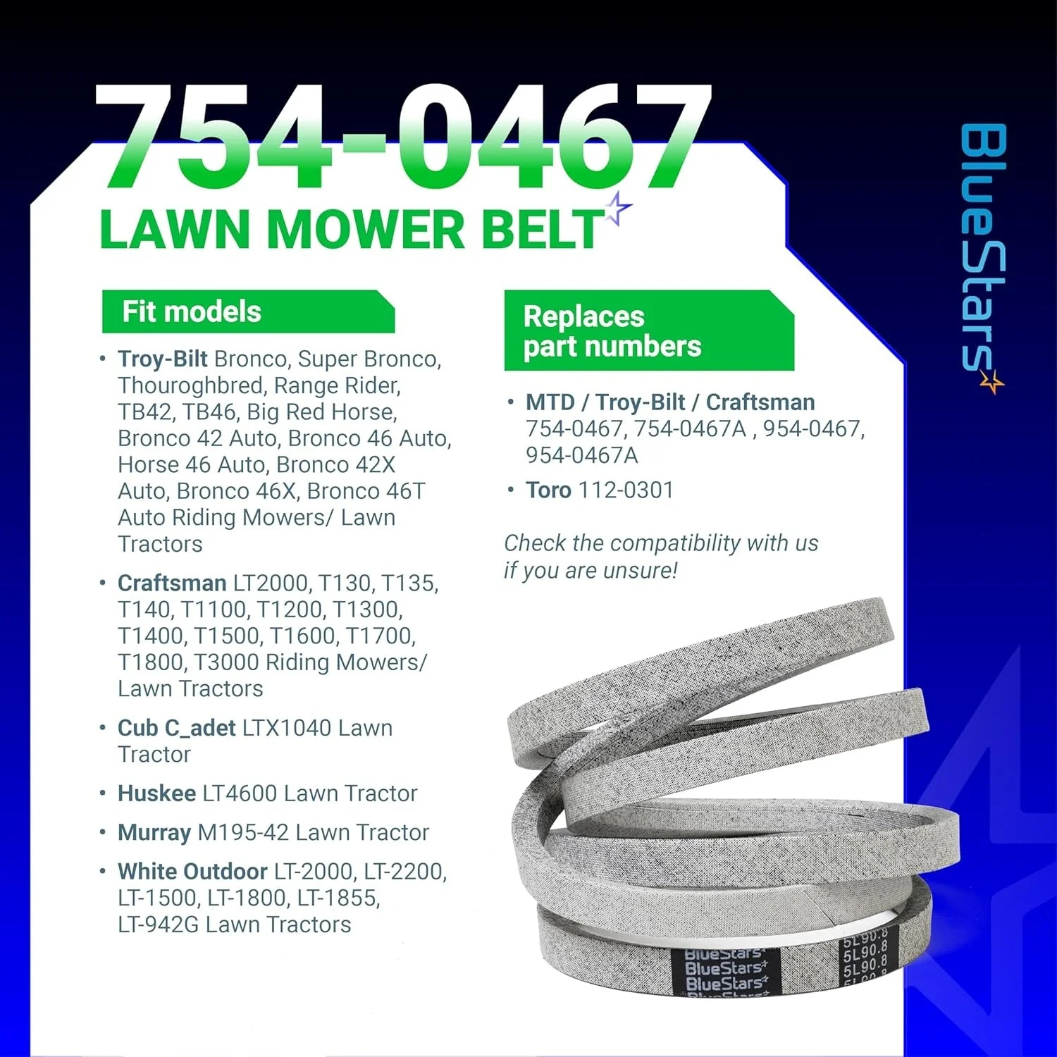 [Lifetime Warranty] Mower Drive Belt 954-0467A 90.8" x 5/8" - Image 4